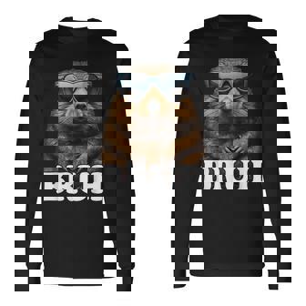 Bruh The Groundhog Woodchuck Photo Ground-Hog Day Bruh Long Sleeve T-Shirt | Mazezy