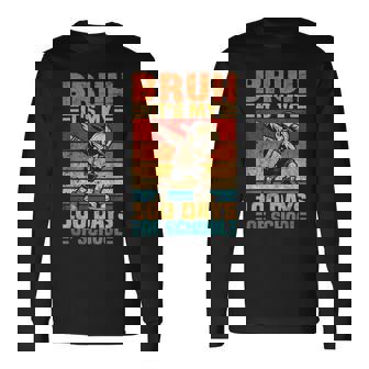 Bruh Its My 100 Days Of School Boys 100Th Day Of School Long Sleeve T-Shirt | Mazezy