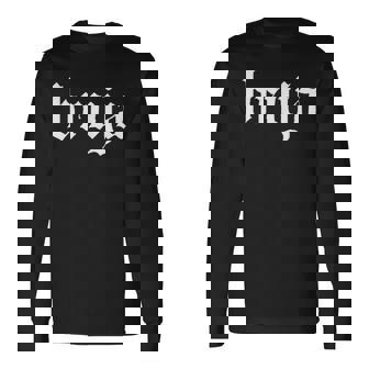 Bruja Witchcraft Gothic Tank Top Long Sleeve T-Shirt - Monsterry