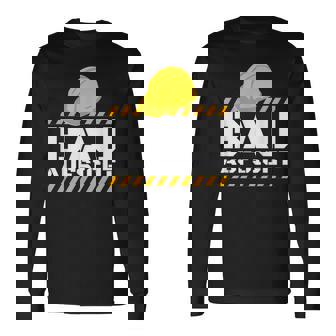 Building Supervisor Helmet Building Supervisor Construction Site Construction Line Langarmshirts - Geschenkecke