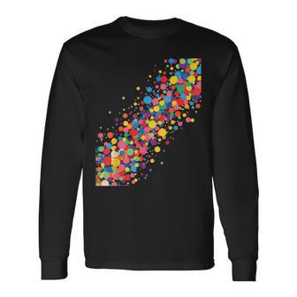 Buntes Kreisförmiges Kaskadenkunst Abstrakt Langarmshirts - Geschenkecke