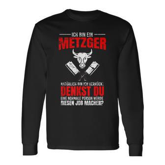 Butcher And Fleischer Sayings I Battle Motif Langarmshirts - Geschenkecke