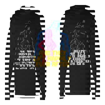 Camisas De Gimnasio A Juego Para Parejas Y Levantan Felizmente Camiseta de manga larga - Regaloses