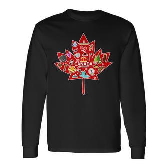 Canada Maple Travel Canadian Elements Langarmshirts - Geschenkecke