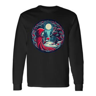 Caperucita Roja Lobo Cuento De Hadas Bienestar Animal Naturaleza Camiseta de manga larga - Regaloses