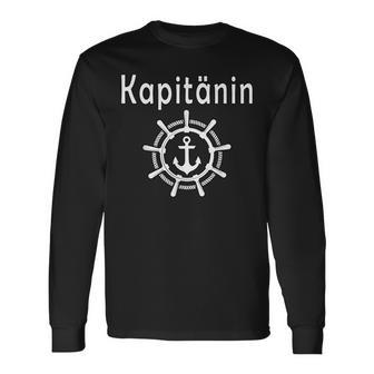 Captain Boat Driving Licence Bestanden Sailing S Langarmshirts - Geschenkecke