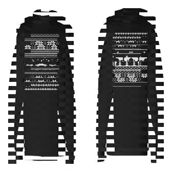 Capybara Navidad Y Usar Pijama Capybara Camiseta de manga larga - Regaloses
