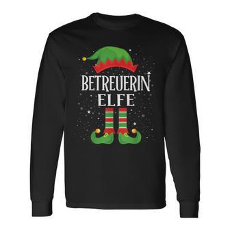 Caregiver Elf Outfit Christmas Family Elf Christmas Langarmshirts - Geschenkecke