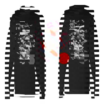 Carpe Koi Japonaise Nishikigoi Poisson Fleur De Cerisier Sakura T-shirt à manches longues - Cadeauxyz