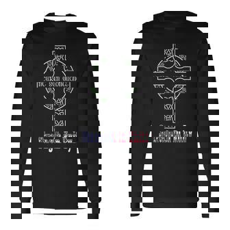 Celtic Cross Strength In Unity For Irish-American Fans Long Sleeve T-Shirt - Monsterry