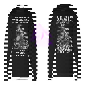 The Chain On My Mood Swing Just Snapped Run Wolf Cool Long Sleeve T-Shirt - Monsterry