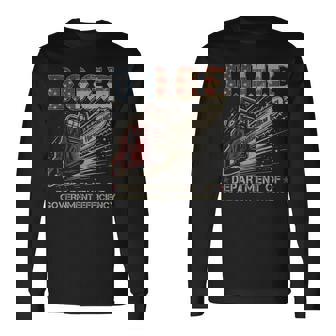 Chainsaw For Bureaucracy DOGE Doge Usa Flag Long Sleeve T-Shirt - Seseable