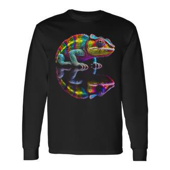 Chameleon Animal Graphic Illustration Chameleon Langarmshirts - Geschenkecke