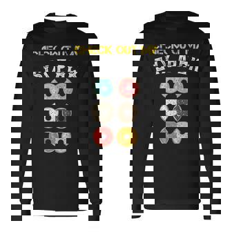 Check Out My Six Pack Donuts Gym Fitness Graphic Camiseta de manga larga - Regaloses