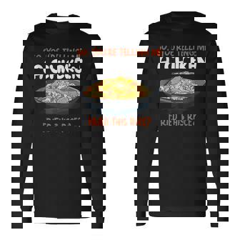 A Chicken Fried This Rice Food Cooking Fried Rice Long Sleeve T-Shirt - Monsterry