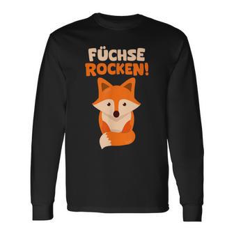 Children's With Fox Rocks Red Fox Pack Langarmshirts - Geschenkecke