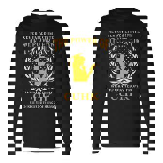 Chinese University Of Hong Kong Long Sleeve T-Shirt | Mazezy