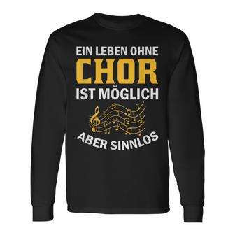 Choir Chor Ladder Choir Singerocal Chorprobe Singing Langarmshirts - Geschenkecke