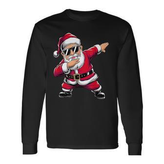 Christmas Boys Children Dabbing Santa Langarmshirts - Geschenkecke