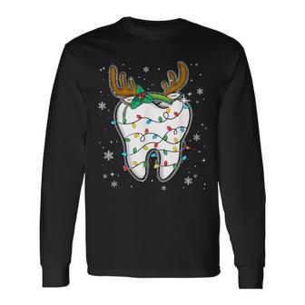 Christmas Dentist Dentist Assistant Christmas Tooth Xmas Dent Langarmshirts - Geschenkecke