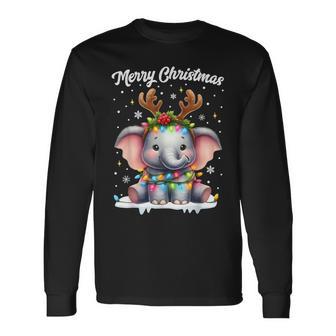 Christmas Outfit Christmas Jumper Elephant Christmas Langarmshirts - Geschenkecke