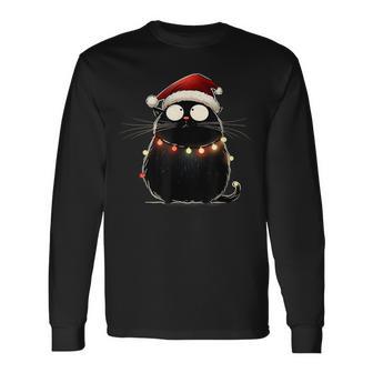 Christmas Tree Christmas Cat Christmas Langarmshirts - Geschenkecke