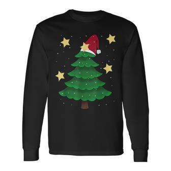 Christmas Tree Fir Christmas Children Christmas Stars Snow Langarmshirts - Geschenkecke