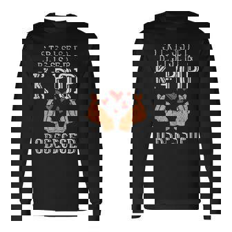 Cita Divertida De K Pop Amante De K Pop Camiseta de manga larga - Regaloses