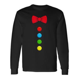 Clown Costume With Bow Tie For Carnival Fancy Dress Clown Costume Langarmshirts - Geschenkecke