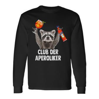 Club Der Aperoliker Raccoon Meme Racoon X Pedro Spritz Langarmshirts - Geschenkecke