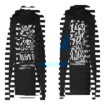 Colon Cancer Awareness Colorectal Cancer Month Long Sleeve T-Shirt | Mazezy