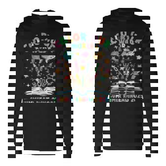 Color Our World Summer Reading 2025 Librarian Long Sleeve T-Shirt | Mazezy