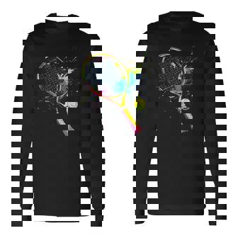 Colorful Tennis Long Sleeve T-Shirt | Mazezy