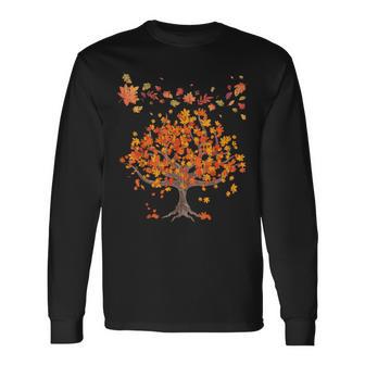 Colourful Leaves Autumn Tree Autumn Leaves Nature Autumn S Langarmshirts - Geschenkecke