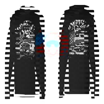Commercial Diver American Flag Deep Sea Diving Scuba Dive Premium Long Sleeve T-Shirt - Monsterry
