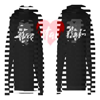 Con Nombre I Love Aitana I Heart Named Camiseta de manga larga - Regaloses