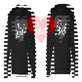 Con Nombre I Love Sidi I Heart Named Camiseta de manga larga - Regaloses
