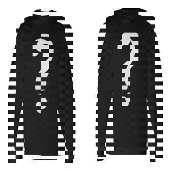 Con Signo De Interrogación Para Parejas Camisa De Disfraz De Guess Camiseta de manga larga - Regaloses