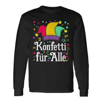 Confetti And Fool Cap Carnival Costume Langarmshirts - Geschenkecke