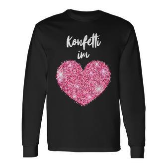 Confetti In The Heart – Kölle Alaaf Red Carnival Fashing Langarmshirts - Geschenkecke