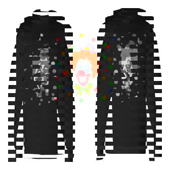 Confettis Clown Costume De Carnaval T-shirt à manches longues - Cadeauxyz