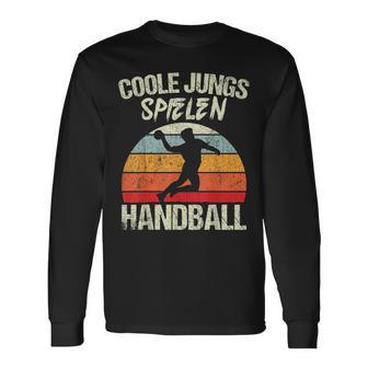 Cool Boys Playing Handball Handballer Boys Children's Langarmshirts - Geschenkecke