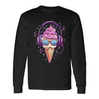 Cool Ice Cream With Sunglasses I Ice Cream Langarmshirts - Geschenkecke