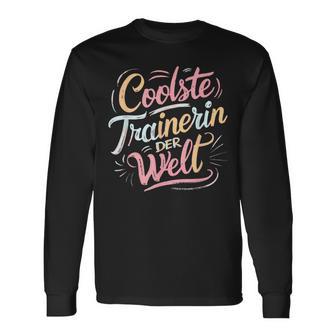 Coolste Trainerin Fitness Dance Handball Farewell Langarmshirts - Geschenkecke