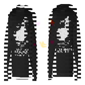 Crazy Duck Mother Duck Mom Long Sleeve T-Shirt - Monsterry