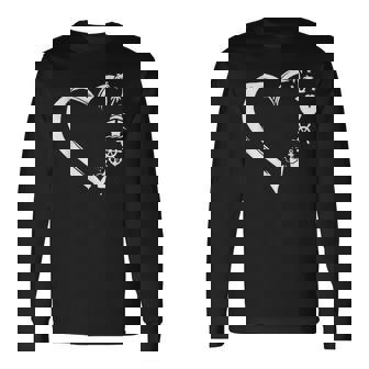 Cruise Squad Vacation Distressed Heart Summer Long Sleeve T-Shirt - Seseable