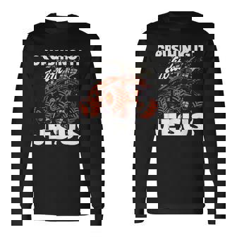 Crushing It With Jesus Christian Faith Monster Trucks Long Sleeve T-Shirt - Monsterry