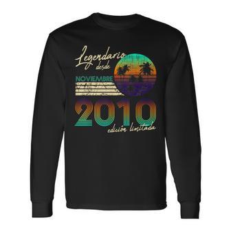 Cumpleaños Hombre Regalos Legendario Desde Noviembre 2010 Camiseta de manga larga - Regaloses