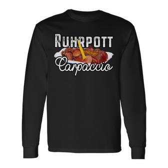 Currywurst Ruhrpott Carpaccio Bratwurst Fast Food Currywurst Langarmshirts - Geschenkecke