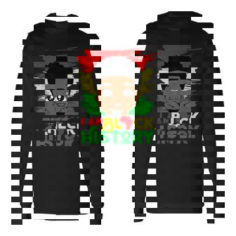 Cute I Am Black History African Boy Little Melanin Prince Long Sleeve T-Shirt - Thegiftio UK